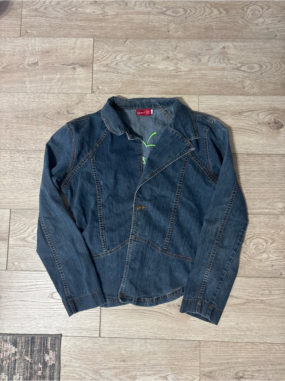 Apple Bottom Dark Blue Denim Jacket